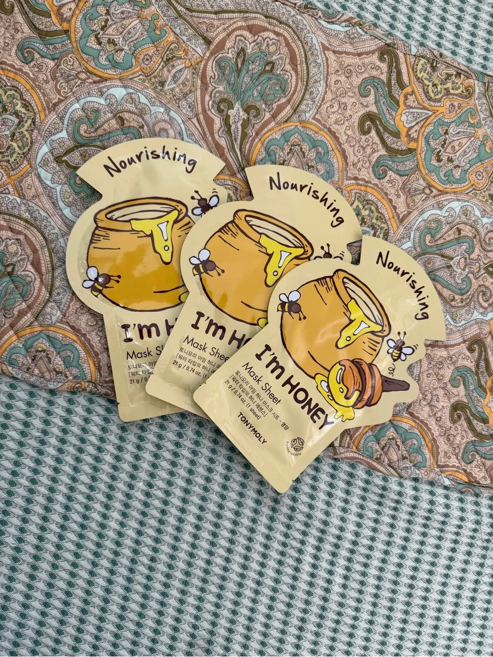 Tonymoly Honey Sheet Masks Set of 3